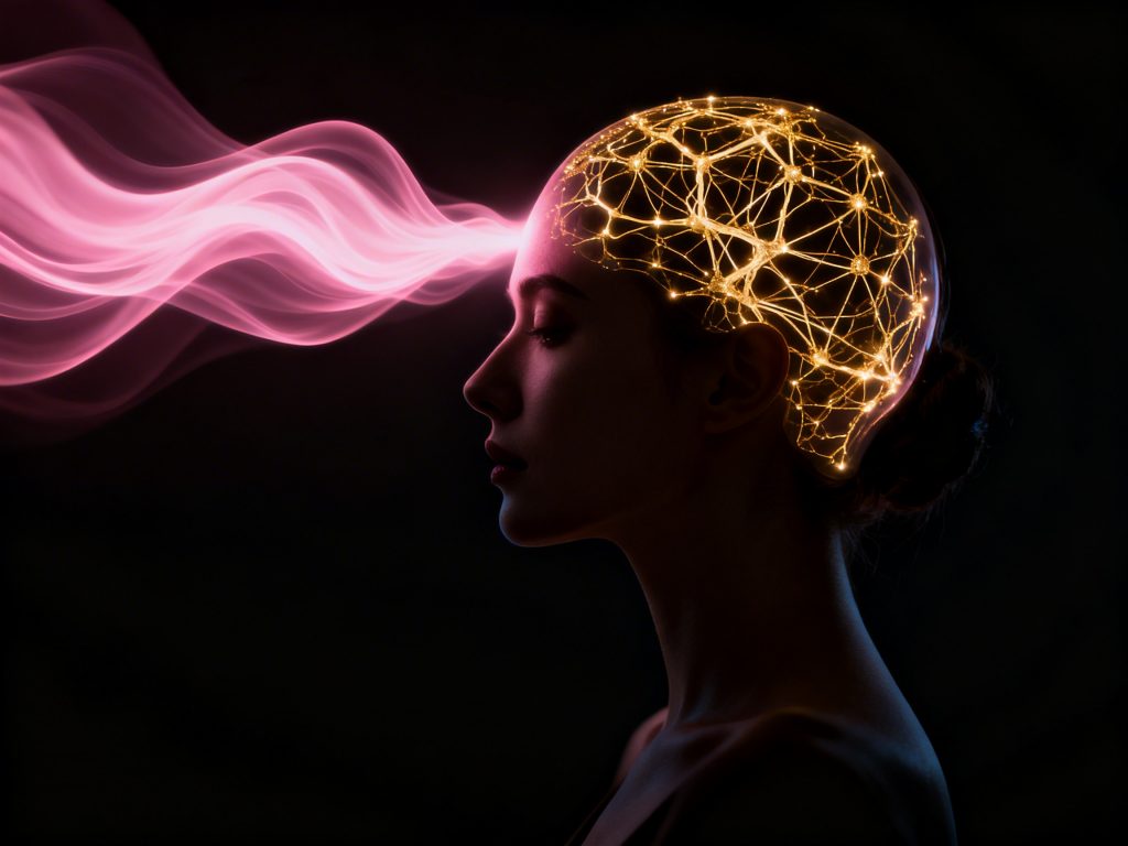 Representação da neurociência do desejo e o que aumenta a libido feminina naturalmente.