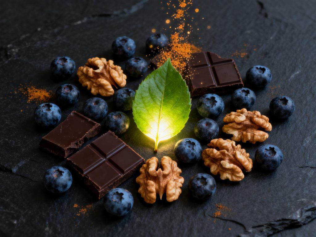 Alimentos e nutrientes que auxiliam na saúde mental e na produção de neurotransmissores da libido feminina.