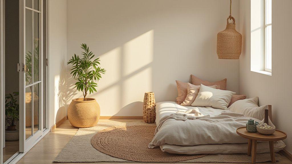 Guia passo a passo para montar um cantinho de relaxamento em casa com baixo custo para meditação diária: escolha e planejamento do espaço